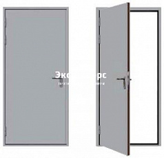 Противопожарная дверь ДМП-01-60 металлическая белое полотно